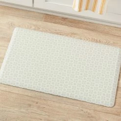 Outlet 👏 30" x 18" Stamp Kitchen Comfort Mat Green - Threshold™ ✔️