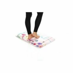 Brand new 🛒 J&V TEXTILES 20" X 30" Relaxed Chef Series Anti-Fatigue Kitchen Mat Grateful Floral Wood - J&V Textiles 🎁