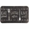 Budget 🛒 J&V TEXTILES 18" x 30" Anti-Fatigue Kitchen Floor Mat Eat Laugh Live - J&V Textiles ✔️