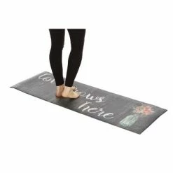 Flash Sale 🥰 J&V TEXTILES 20"x55" Oversized Cushioned Anti-Fatigue Kitchen Runner Mat Love Grows Here - J&V Textiles ⌛