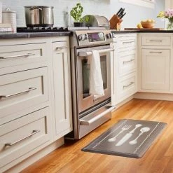 Hot Sale π₯ Cat Cora 39" x 19" Utensil Printed Embossed Gentle Step Kitchen Mat π
