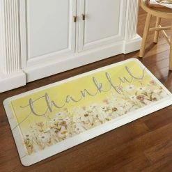 Cheapest 👏 Cat Cora 39" x 19" Thankful Printed Embossed Gentle Step Kitchen Mat ❤️