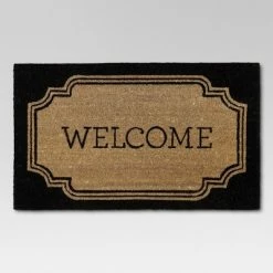 Hot Sale 💯 1'6"x2'6" Welcome Coir Doormat - Threshold™ 🥰