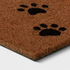 Budget 😉 1'6"x2'6" Wipe Your Paws Doormat Natural - Threshold™ 🎁