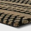 Discount 🎁 1'6"x2'6" Stripe Tufted Doormat Black - Project 62™ ✔️