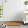 Deals 🔥 1'6"x2'6" Solid Doormat Beige - Room Essentials™ 😍
