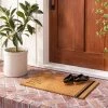 Cheapest 🔥 Hearth & Hand With Magnolia Glad You're Here Coir Door Mat Black/Tan - Hearth & Hand™ with Magnolia 💯