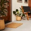 Hot Sale 💯 Hearth & Hand With Magnolia Floral Print Coir Doormat Black/Tan - Hearth & Hand™ with Magnolia 😍