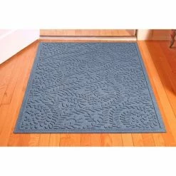 Buy 🛒 3'x5' Aqua Shield Boxwood Indoor/Outdoor Doormat - Bungalow Flooring Blue 😉