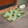 Best Pirce 🌟 Sunnydaze Decor Sunnydaze Indoor/Outdoor PVC and Coir Decorative Porch Entryway Doormat Rug - 17" x 29" - Green Leaves 🧨