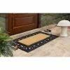 Flash Sale ✨ Raj Molded iron Gate Rubber Coir Doormat Striped Natural/Black 🔥
