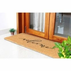 Best reviews of ✨ Raj Tufted Scripty Welcome Doormat Black/Natural ⭐