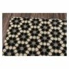Outlet 🎉 1'6"x2'6" Mosaic Design Woven Door Mat Black - Novogratz By Momeni 😉