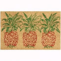 Top 10 ✔️ Waverly Greetings "Pineapple" Orange Doormat WGT25 1'6" x 2'4" 🥰