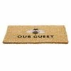 Brand new 🤩 Evergreen Bee Our Guest Woven Back Indoor Outdoor Natural Coir Doormat 1'6"x2'6" Multicolored 🔔