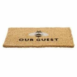 Brand new 🤩 Evergreen Bee Our Guest Woven Back Indoor Outdoor Natural Coir Doormat 1'6"x2'6" Multicolored 🔔