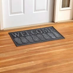 Flash Sale 👍 The Lakeside Collection Lakeside Rubber Outdoor Weather-Resistant Welcome Door Mat with Coastal Accents 👍