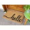 Flash Sale 🛒 Raj Tufted Hello Doormat Natural/Black 🔥