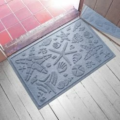 Wholesale 😍 2'x3' Aqua Shield Beach Comber Indoor/Outdoor Doormat - Bungalow Flooring Charcoal 🎁