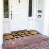 New 🌟 Juvale Hello Long Entry Way Natural Coir Doormat, Nonslip Mat (17 x 60 in) 🌟