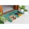 Flash Sale 😉 Raj Tufted Woof 🦮 Dog Doormat Gray/Teal 🛒