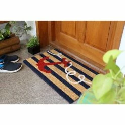 Top 10 😀 Raj Tufted Anchor Doormat Red/Navy/White ⌛