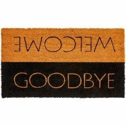 Best Pirce 😉 Juvale Welcome & Goodbye Natural Coir Door Mat 17"x30" - Front Doormat Non Slip Rug for Home Indoor Outdoor Entrance 🔥
