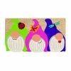 Best Pirce 👏 Evergreen Portly Garden Gnomes Shaped Indoor Outdoor Natural Coir Doormat 1'6"x2'6" Multicolored 🌟