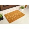 Brand new 🎉 Raj 1'4" x 2'4" Tufted Embossed Home Sweet Home Coir Doormat Natural 👍