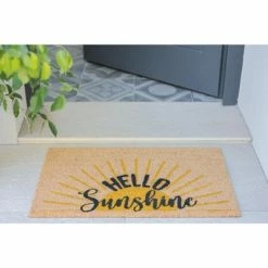 Best Pirce 😉 "Hello Sunshine" Rectangle Doormat - Shiraleah 🛒