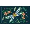 Flash Sale 😀 Evergreen Dragonfly Garden Embossed Indoor Outdoor Doormat 18 x 30 Green 🔔