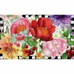 Flash Sale 🔔 Evergreen Enchanted Garden Embossed Indoor Outdoor Doormat 18 x 30 Multicolored 👏
