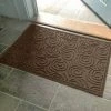 Coupon 🌟 2'x3' Aqua Shield Swirls Indoor/Outdoor Doormat Dark Brown - Bungalow Flooring 🥰