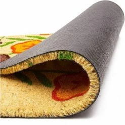 Brand new ✨ Juvale Bright Floral Natural Coir Door Mat 17"x30" - Welcome Front Doormat Non Slip Rug for Home Indoor Outdoor Entrance 🎉