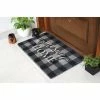 Wholesale ✨ Raj Tufted Home Sweet Home Plaid Doormat Gray 👏