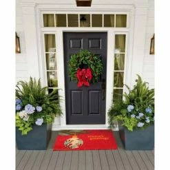 Wholesale ⌛ Raj 1'6" x 2'6" Tufted Seasons Greetings Doormat 🎁