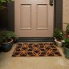 Best Sale 🥰 Juvale Modern Coir Door Mat Welcome Doormat Indoor Outdoor Nonslip Front Rugs 17"x30" 🌟