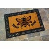 Buy ⭐ Evergreen Honeycomb Bee Indoor Outdoor Natural Coir Doormat 1'4"x2'4" Brown 🥰