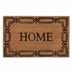 Best Pirce 😍 Kate Aurora Home Venetian Bordered Coir Bristled Outdoor All Season Welcome Mat - 18"x30" 🛒