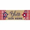 Top 10 🌟 Evergreen Bless Our Home Patriotic Kensington Indoor Outdoor Coir Interchangeable Doormat 9"x2'4" Red 🎉