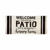 Best Pirce 😀 Evergreen Welcome to Our Patio Sassafras Indoor Outdoor Switch Doormat 10"x1'10" Brown 🧨