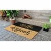 Wholesale 🔔 Raj Tufted Hello/Goodbye Reverse Doormat Black/Natural 🌟
