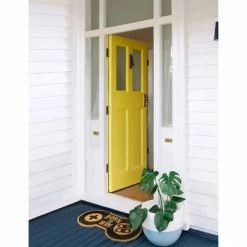 Cheap 🔔 Raj 1'2" x 2'2" Tufted Born To Win Doormat Black ⌛