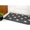 Flash Sale ✨ Raj 1'6" x 2'6" Tufted Stars Coir Doormat Gray/White 🛒