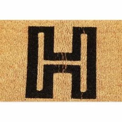 Best reviews of 🥰 Juvale Monogrammed Door Mat with Letter H, Nonslip Coir Welcome Mat (17 x 30 Inches) 🤩