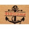 Hot Sale 🔥 Juvale Natural Coir Welcome Door Mat, Nautical Anchor (17 x 30 in.) 🎁