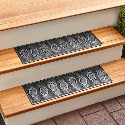 Best Pirce π The Lakeside Collection Lakeside Outdoor Rubber Stair Treads - Weather Resistant - Set of 2 - Flip Flop π