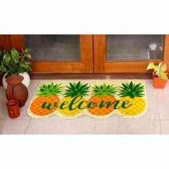 Deals ❤️ Raj 1'6" x 2'6" Tufted Pineapple Welcome Doormat 🌟