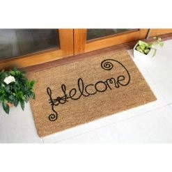 Wholesale 🎁 Raj Tufted Cat Face Welcome Doormat Black 😀