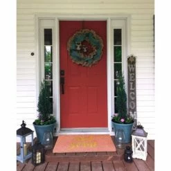 Outlet ✨ Raj 1'6" x 2'6" Tufted Glitter Awesome Doormat Pink ✨